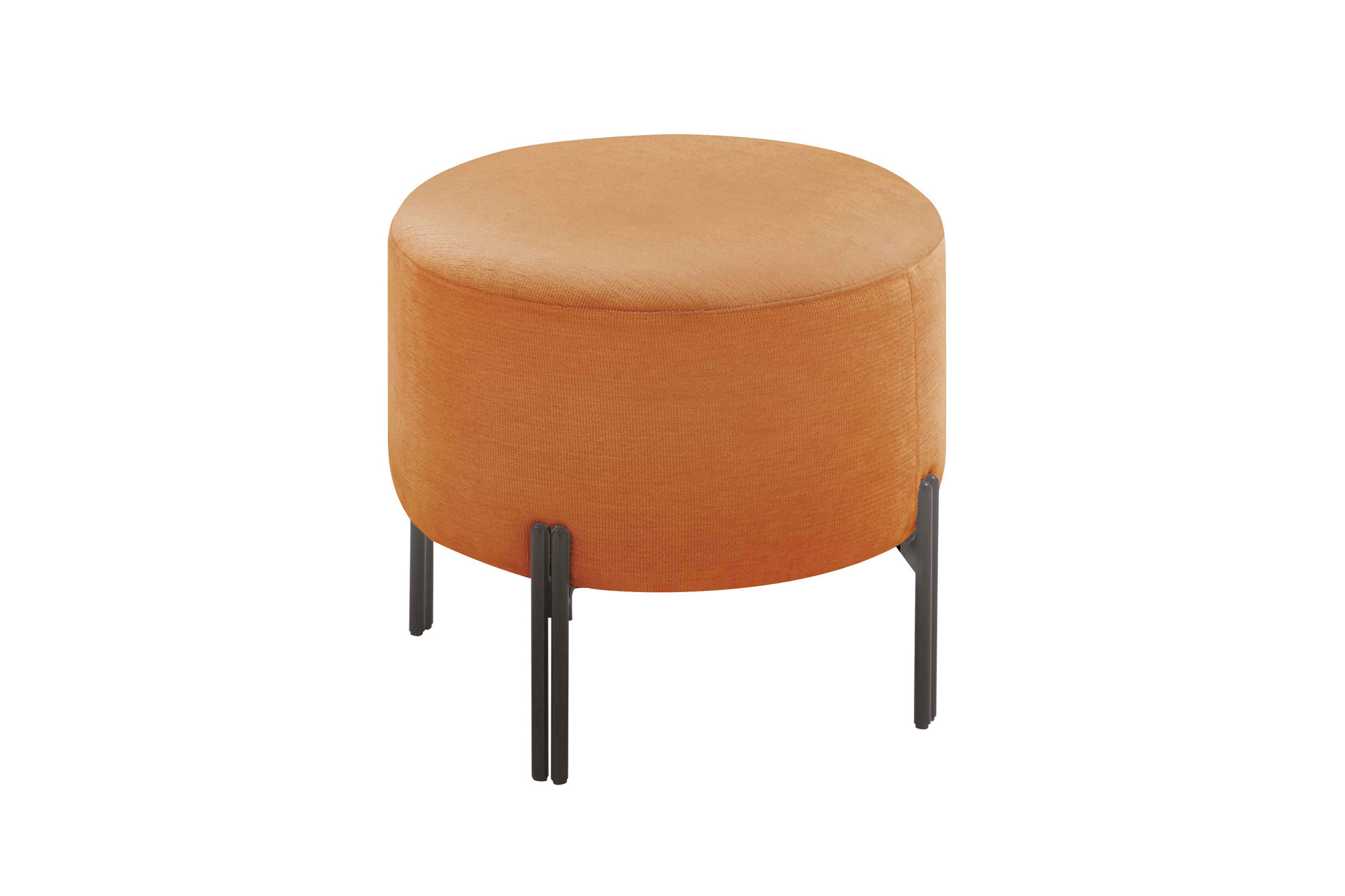 Pouf rotondo in tessuto Nikki - La Casa Moderna