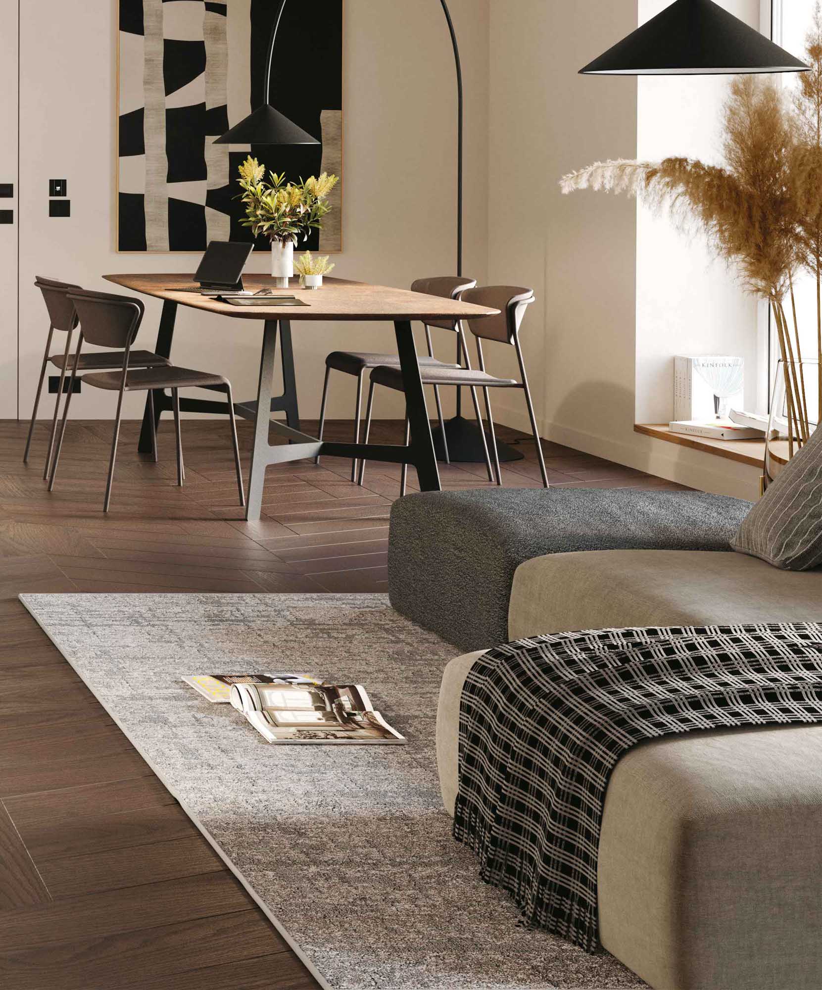 Tappeto moderno con trama delicata - La Casa Moderna