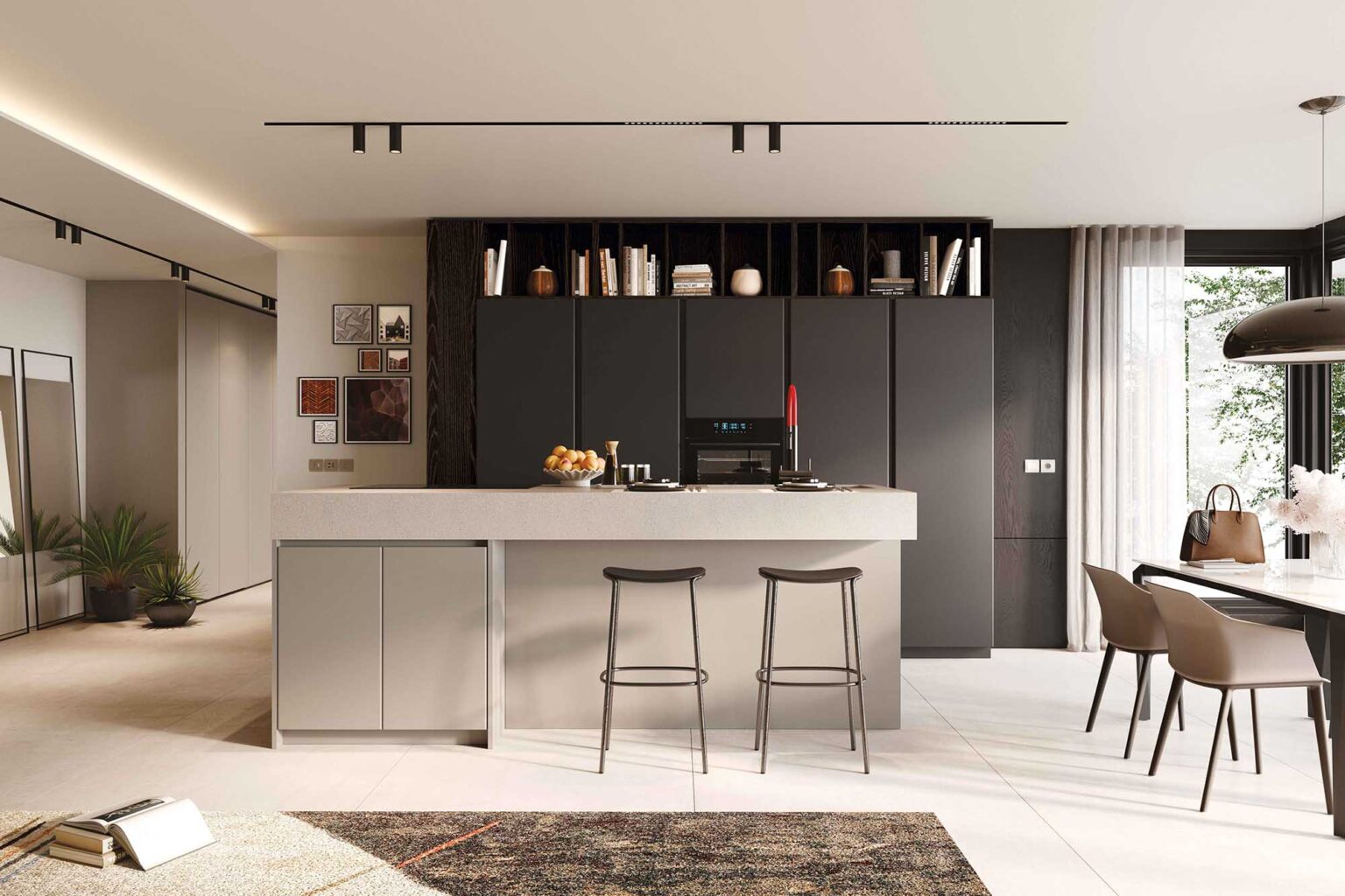 cucine moderne con isola centrale