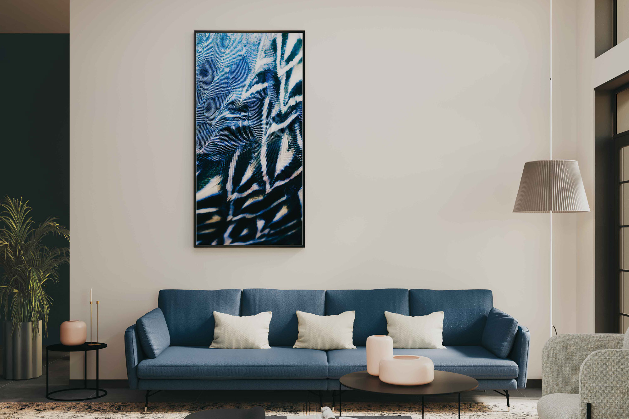 Quadro materico cin superficie cementizia - La Casa Moderna