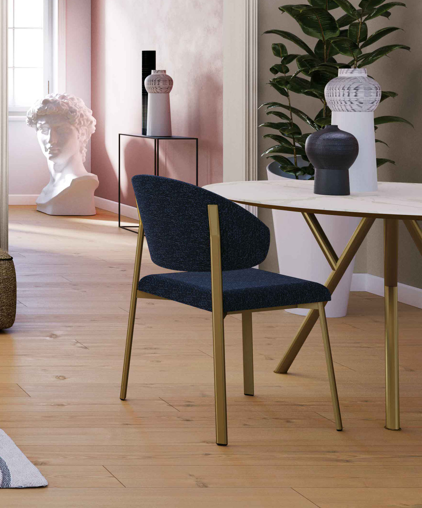 Sedia elegante in tessuto pobec - La Casa Moderna