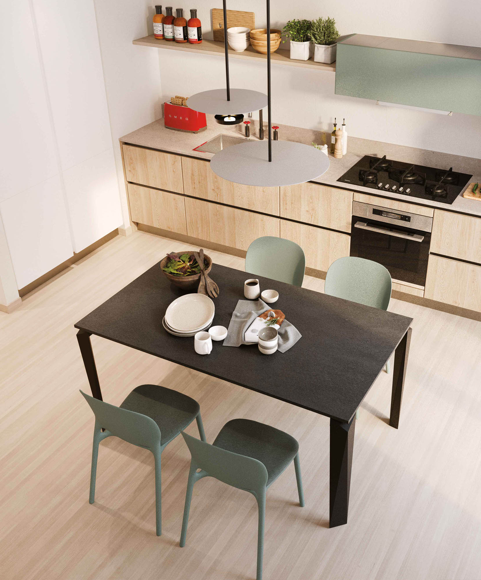 Tavolo allungabile con due allunghe 160/250 - La Casa Moderna