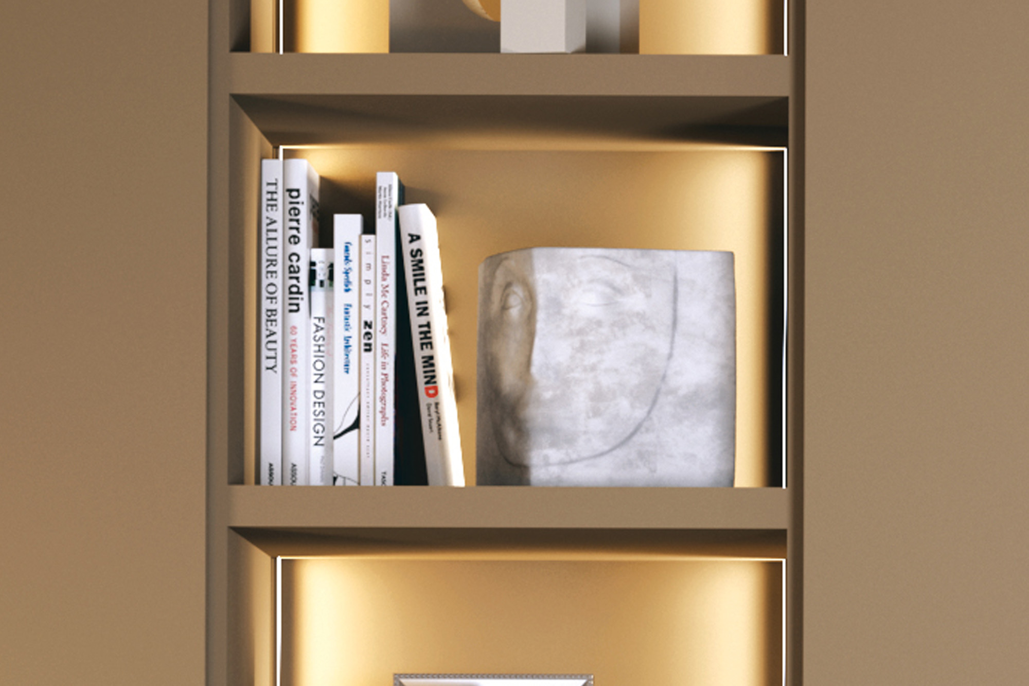 Vaso scultura con volto scolpito - La Casa Moderna