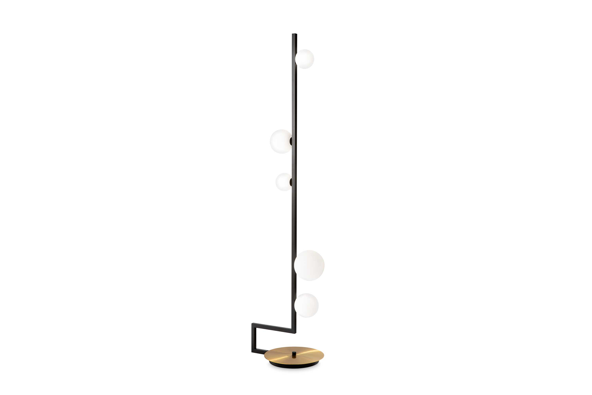 Lampada da terra con diffusori in vetro soffiato - La Casa Moderna
