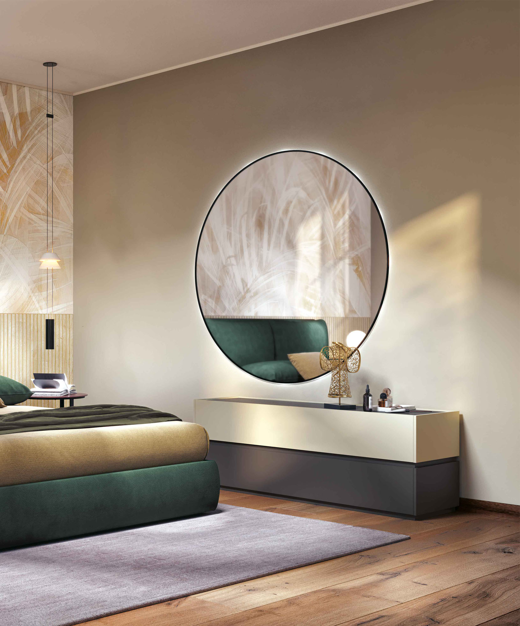 Specchiera rotonda a led - La Casa Moderna