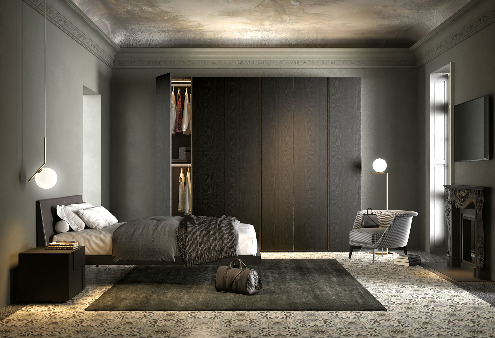 Armadio 6 ante battenti Modula Night 2212 - La Casa Moderna