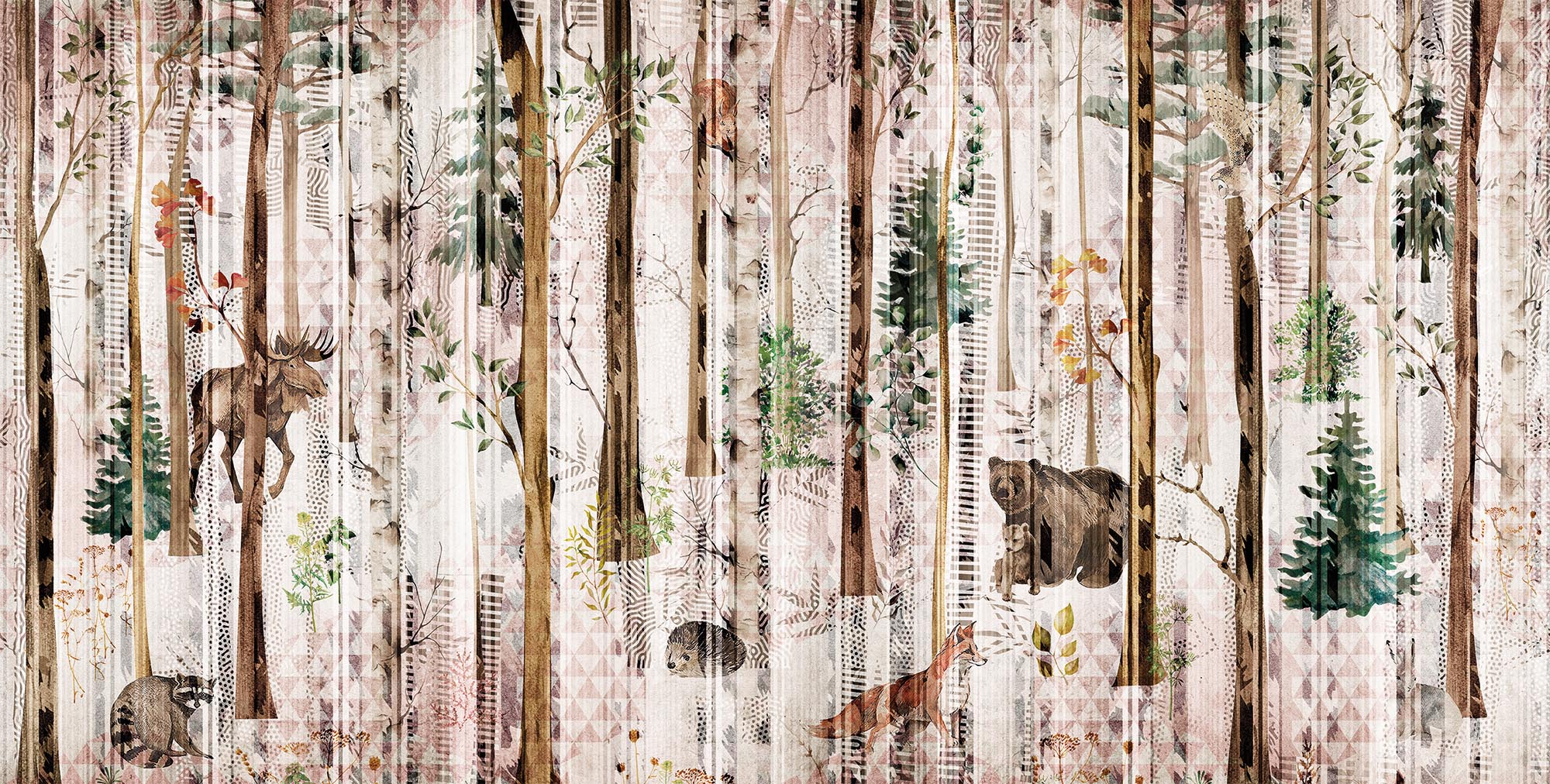 Carta da parati Alive Forest - La Casa Moderna