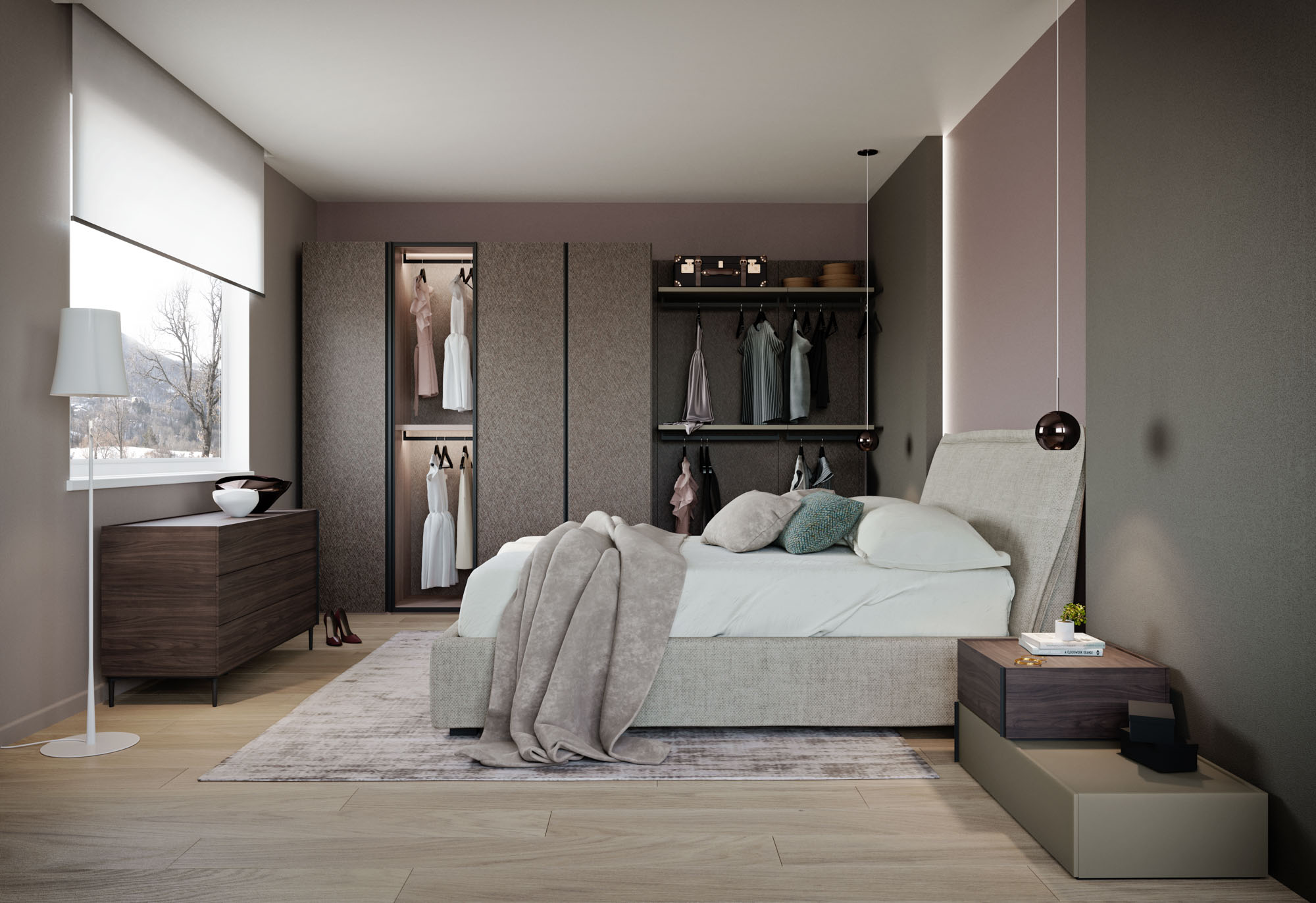 Composizione armadio e cabina armadio Mood night 2207 - La Casa Moderna