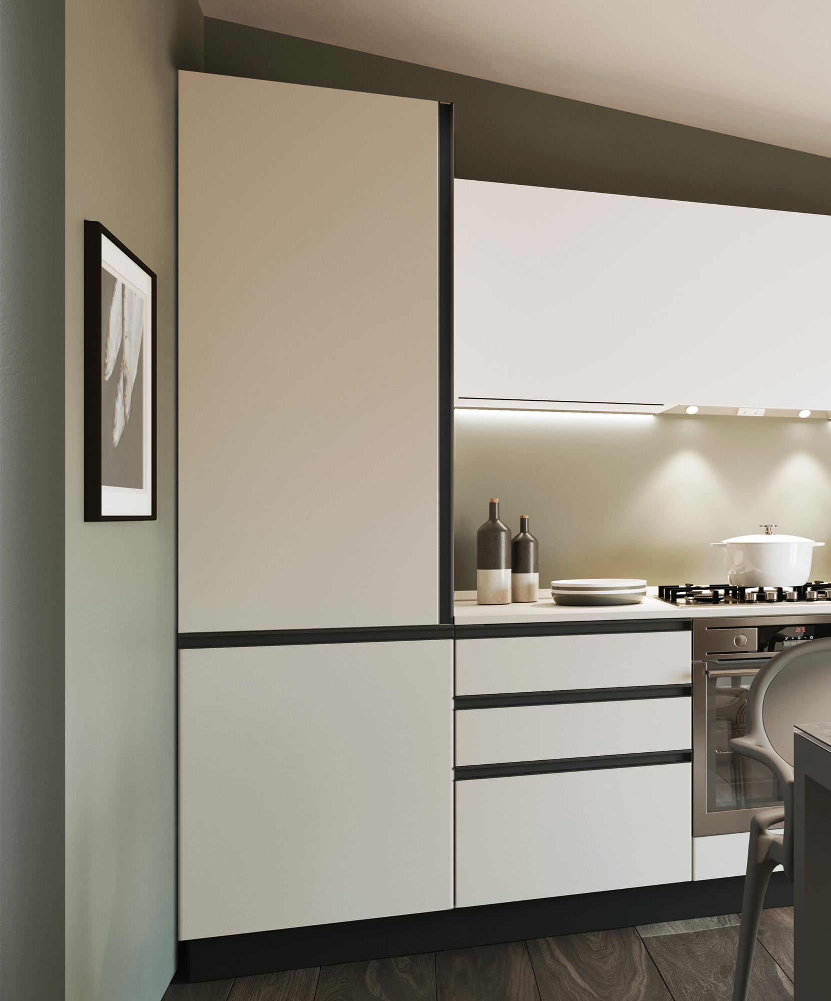 Cucina lineare in laminato - Pratica 2232