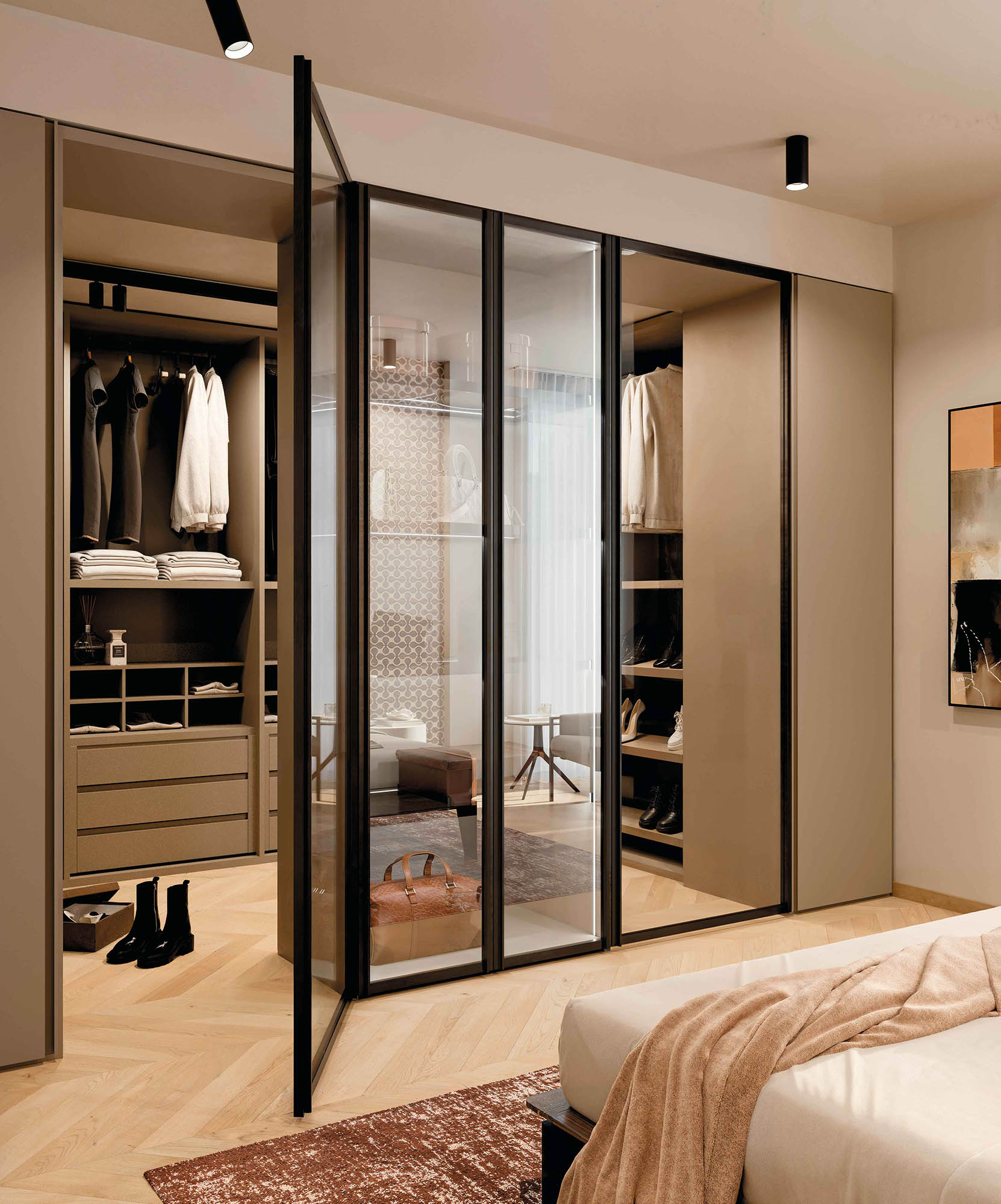 Cabina armadio su misura Modula Night 2601 - La Casa Moderna