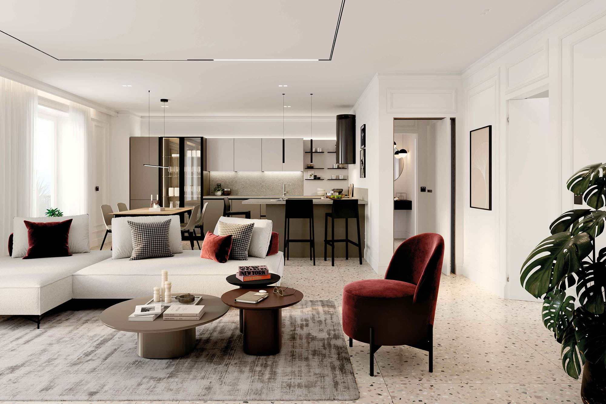 Divano componibile modulare in tessuto Icon - La Casa Moderna