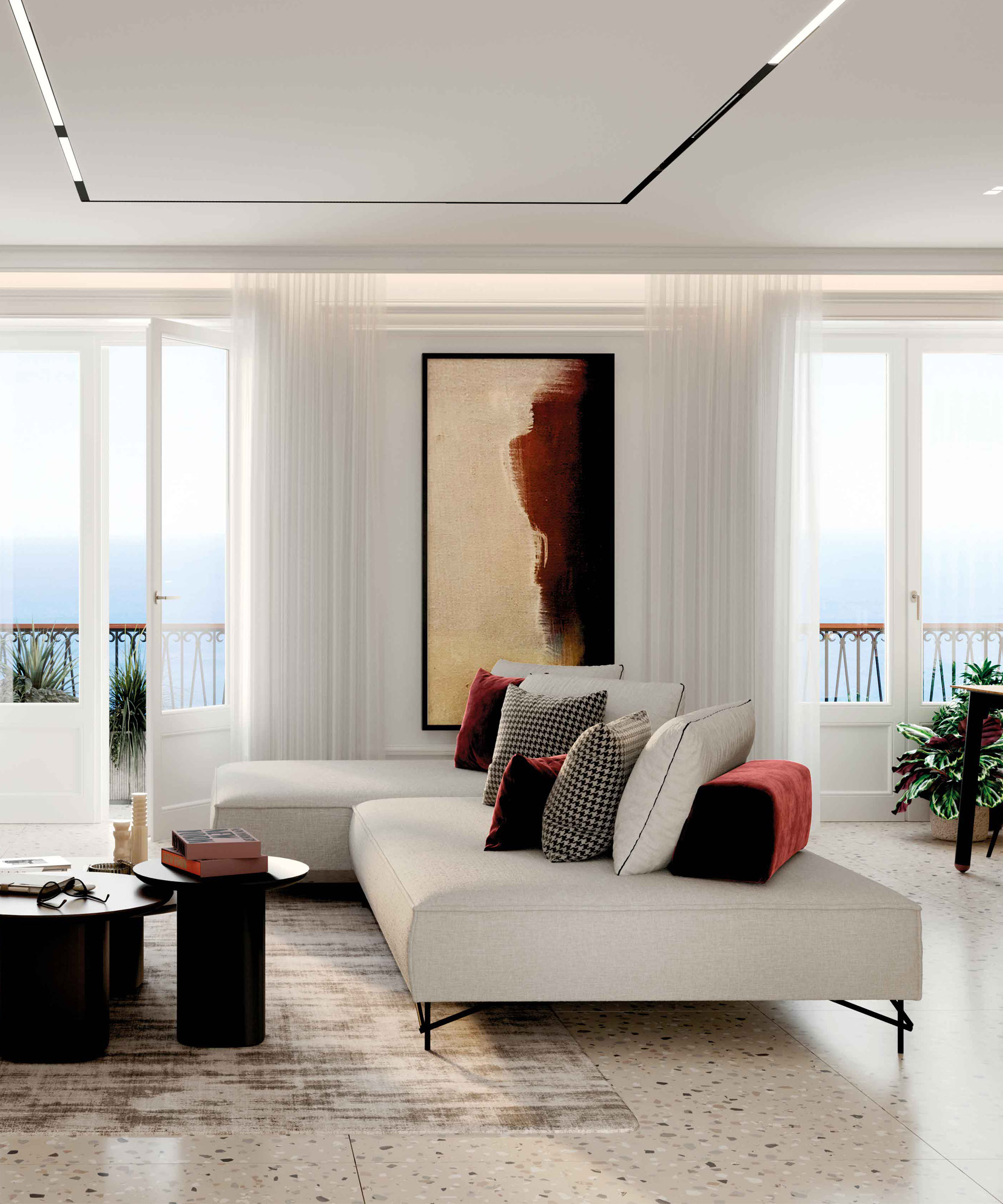 Divano componibile modulare in tessuto Icon - La Casa Moderna