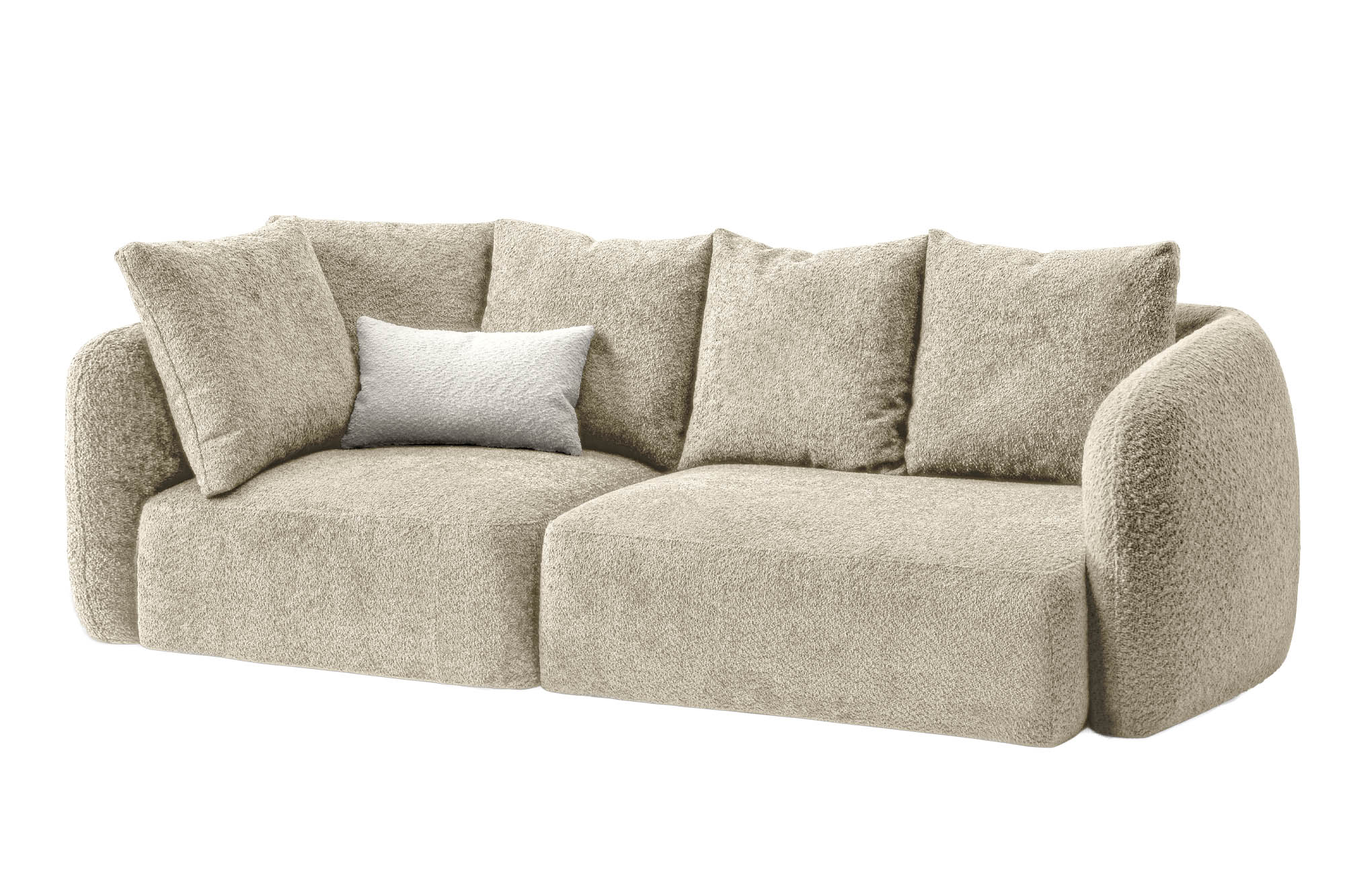 Divano lineare componibile in tessuto Tovik - La Casa Moderna