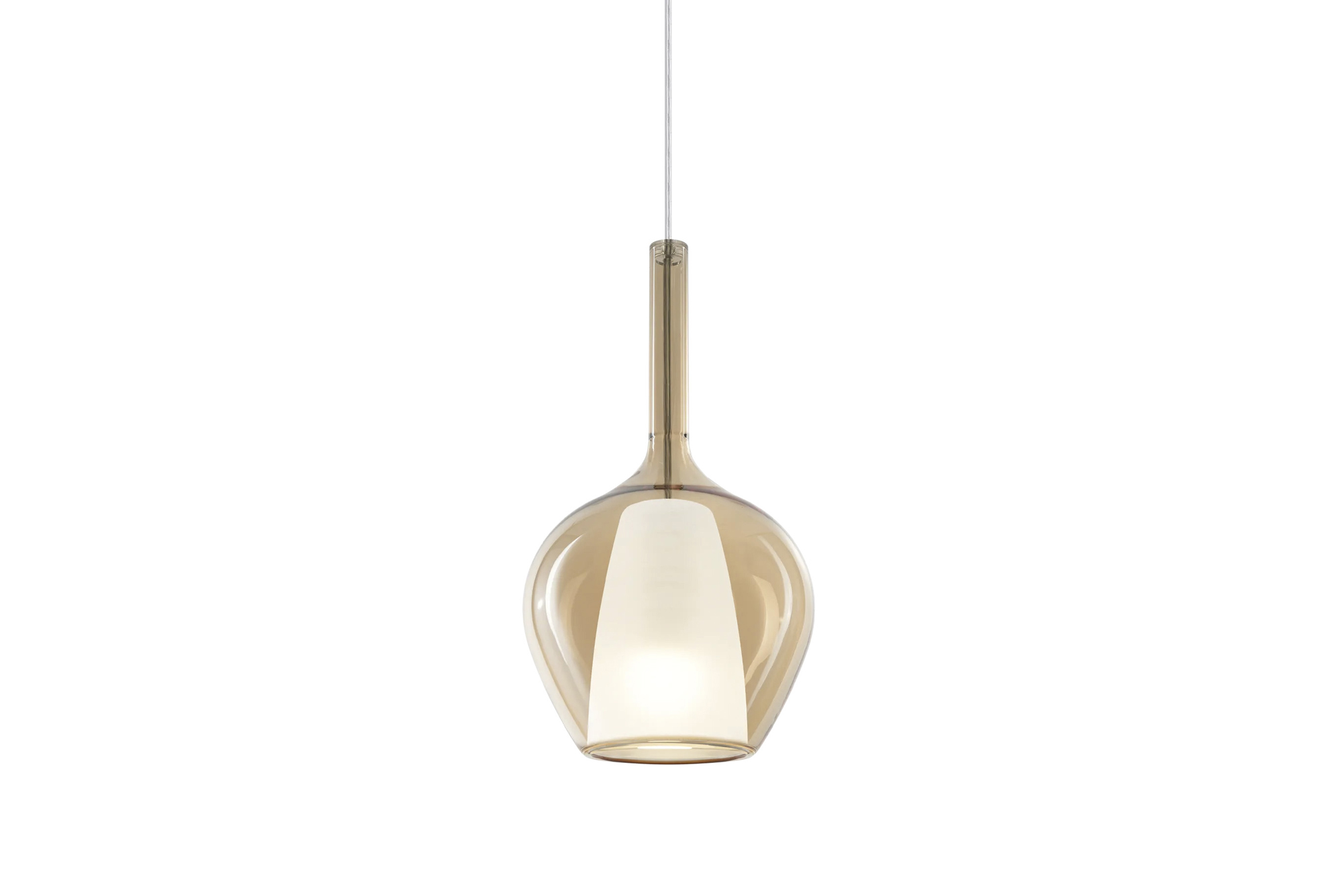 Lampada a sospensione in vetro soffiato idke - La Casa Moderna