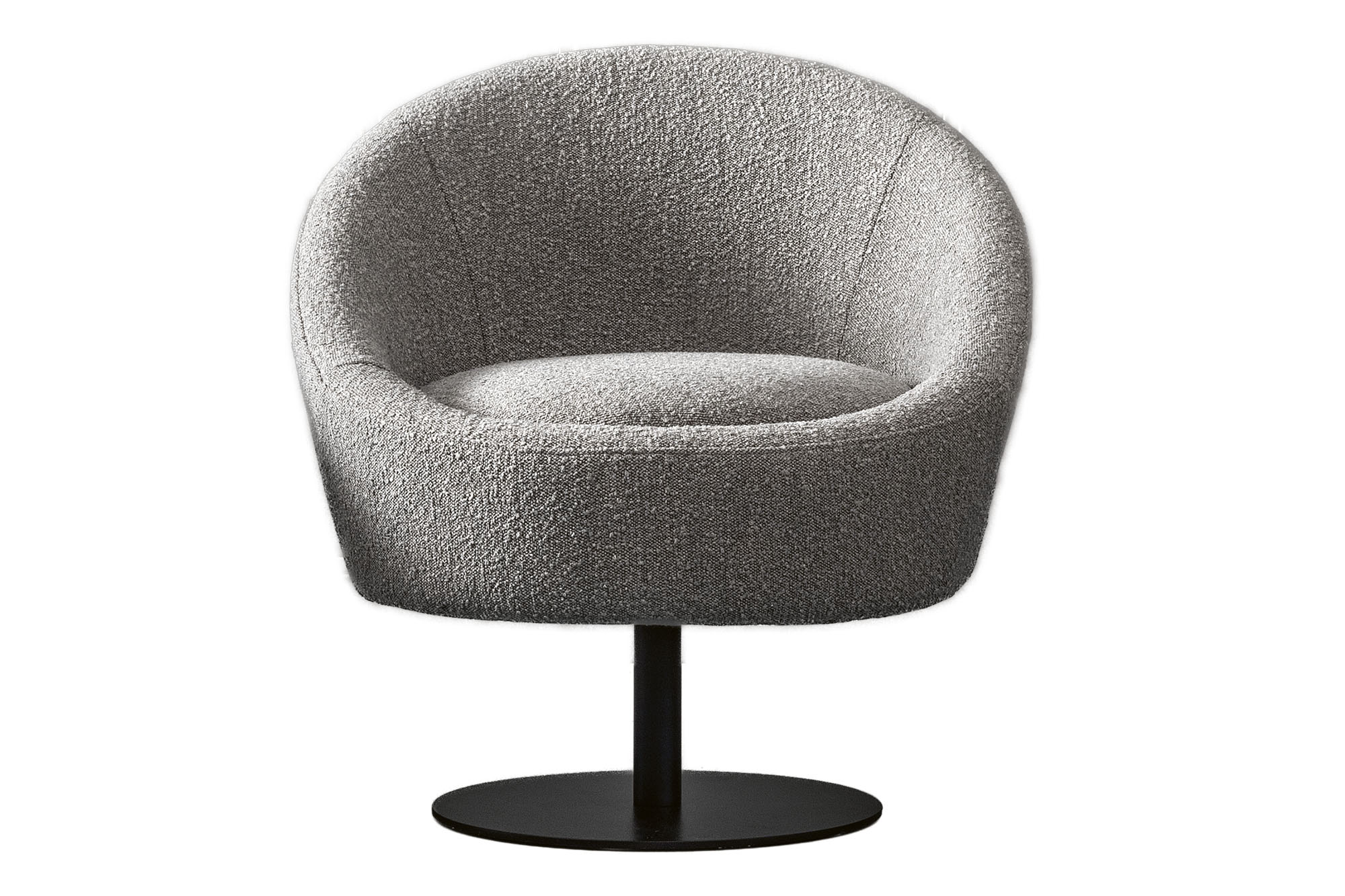 Poltrona girevole con base in metallo sabu - La Casa Moderna