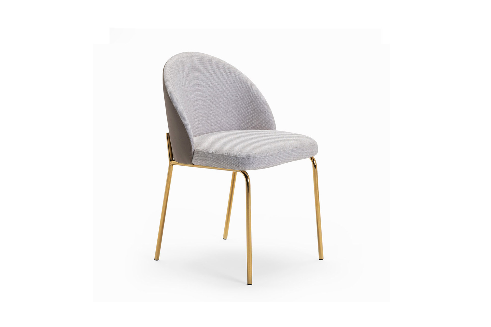 Sedia in tessuto e schienale in ecopelle alar - La Casa Moderna