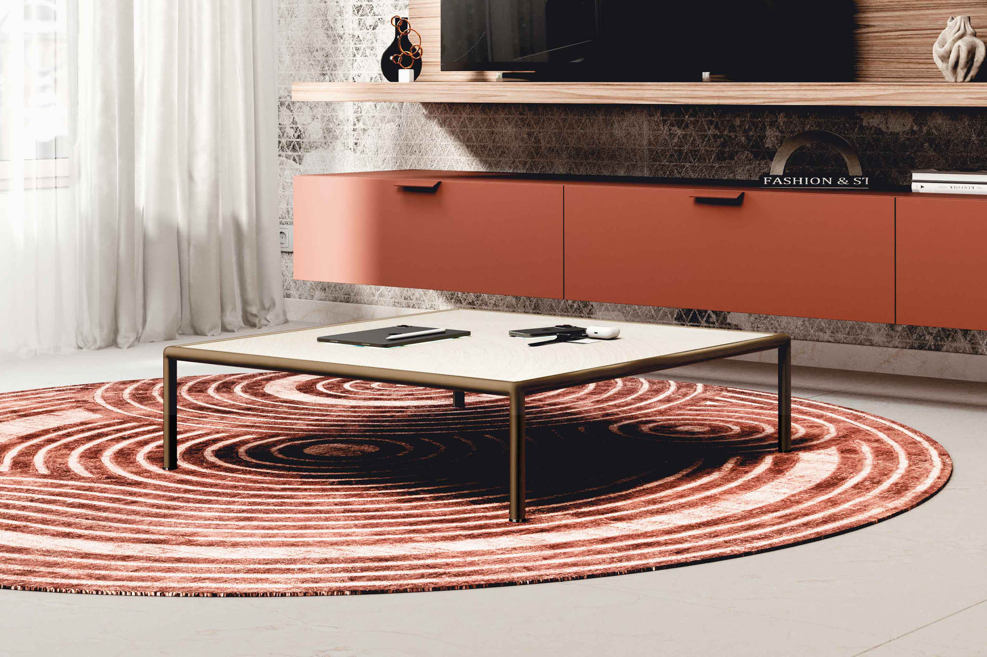 Tavolino moderno quadrato scfl - La Casa Moderna