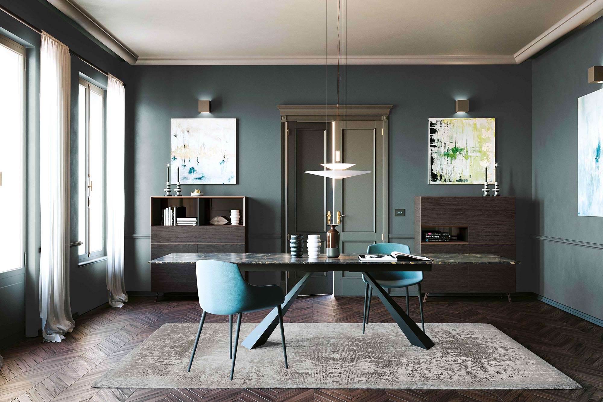 Tavolo allungabile in ceramica zaco - La Casa Moderna