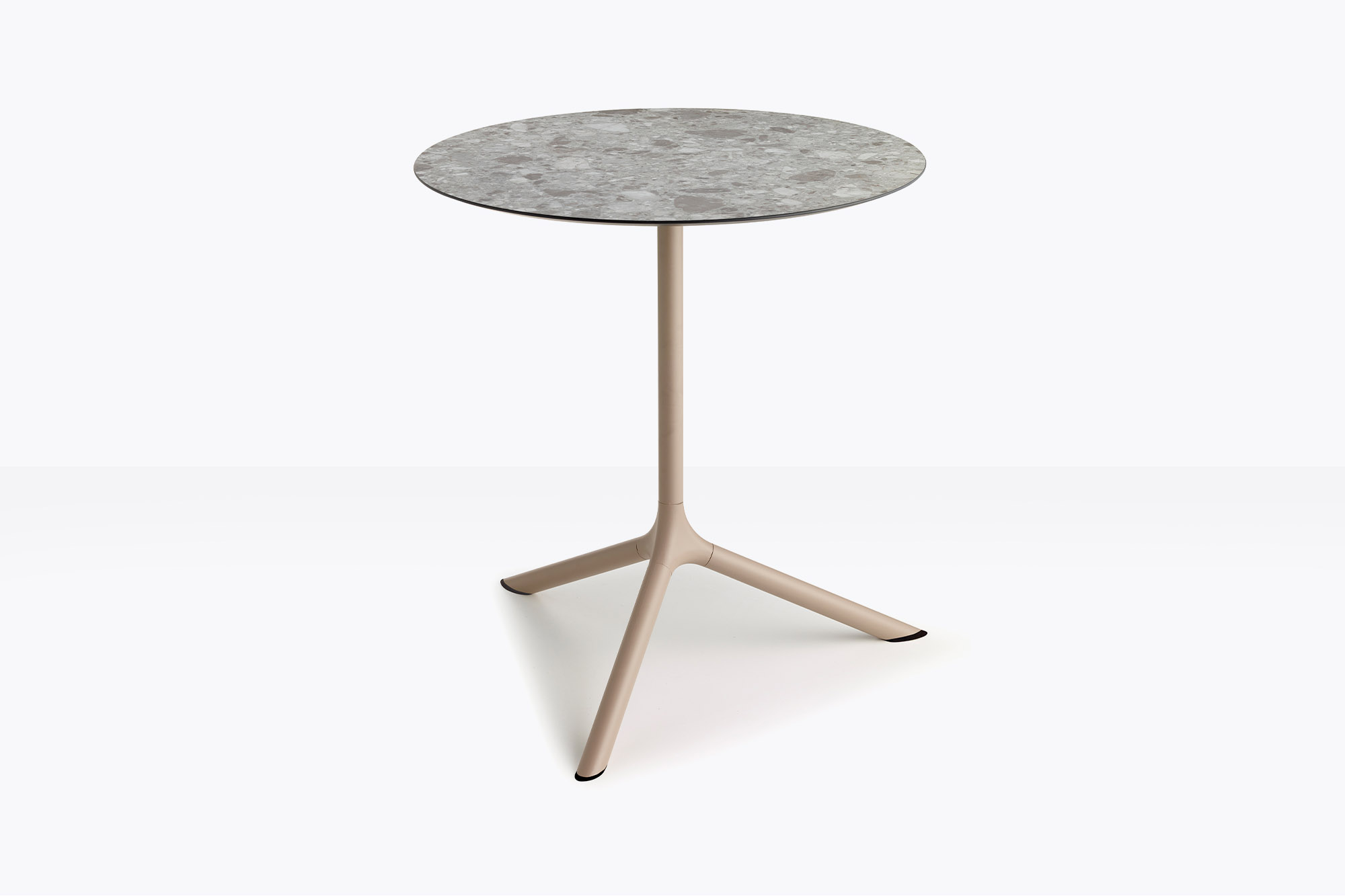 Tavolo rotondo in hpl e base in metallo sctr - La Casa Moderna