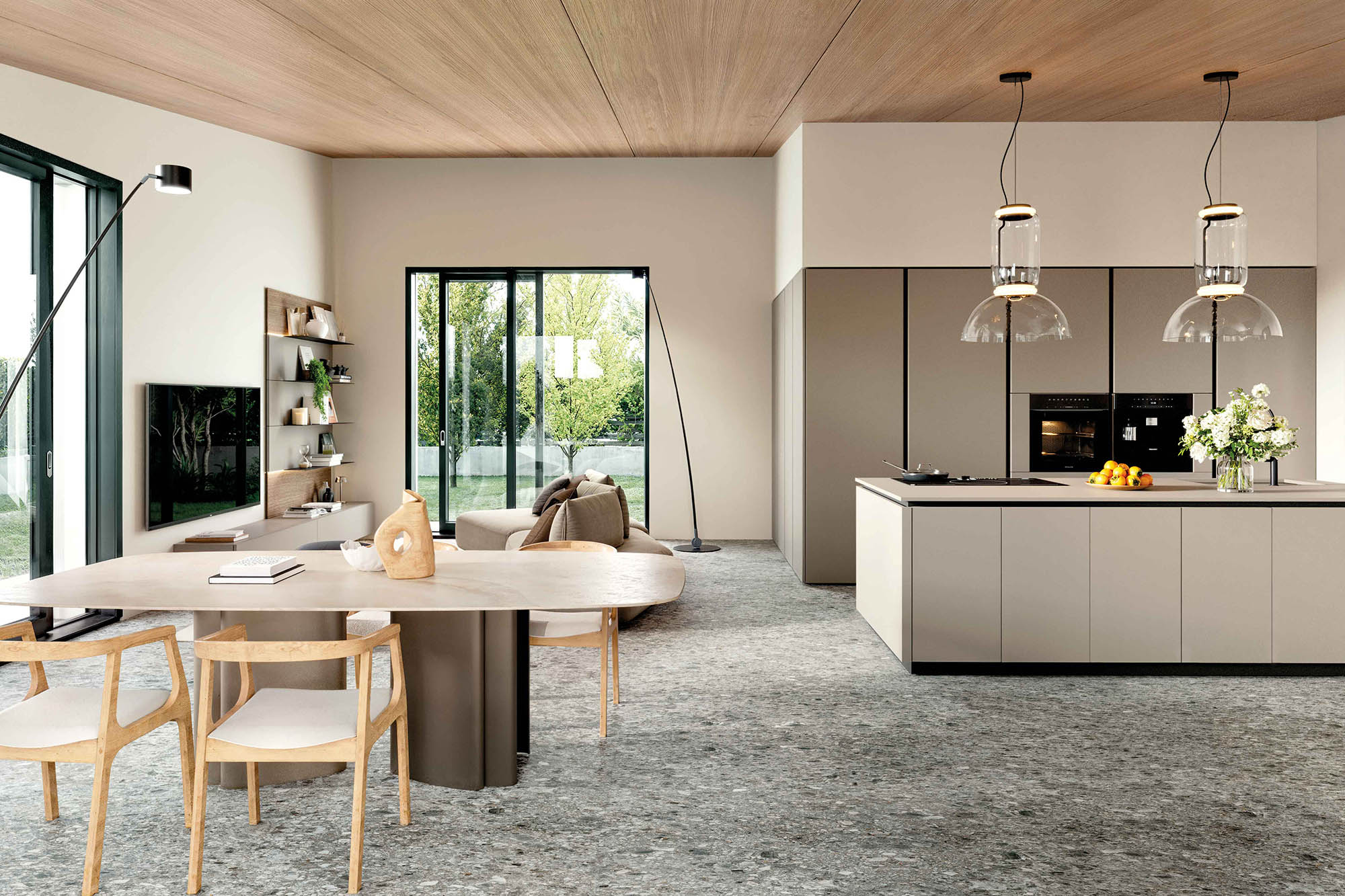 Cocina isola coc colonno ad angolo Pratica 2611 - La Casa Moderna
